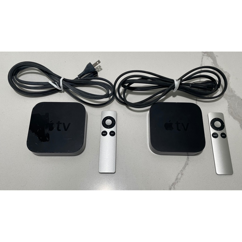 Lot of 2 Apple TV 3rd Gen A1469 1080p HD Media Streamers with Remotes